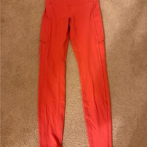 Lululemon Athletica Red Leggings